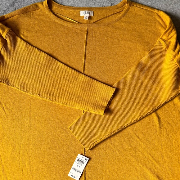Style & Co Womens Amber Haze Knit Pullover Top 3X Plus Size, New With Tags $57 - Picture 4 of 12